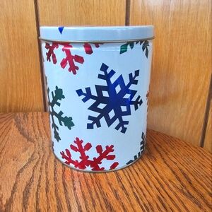 Maurice Lenell Home Style Shortbread Cookies 1998 Snowflake Tin